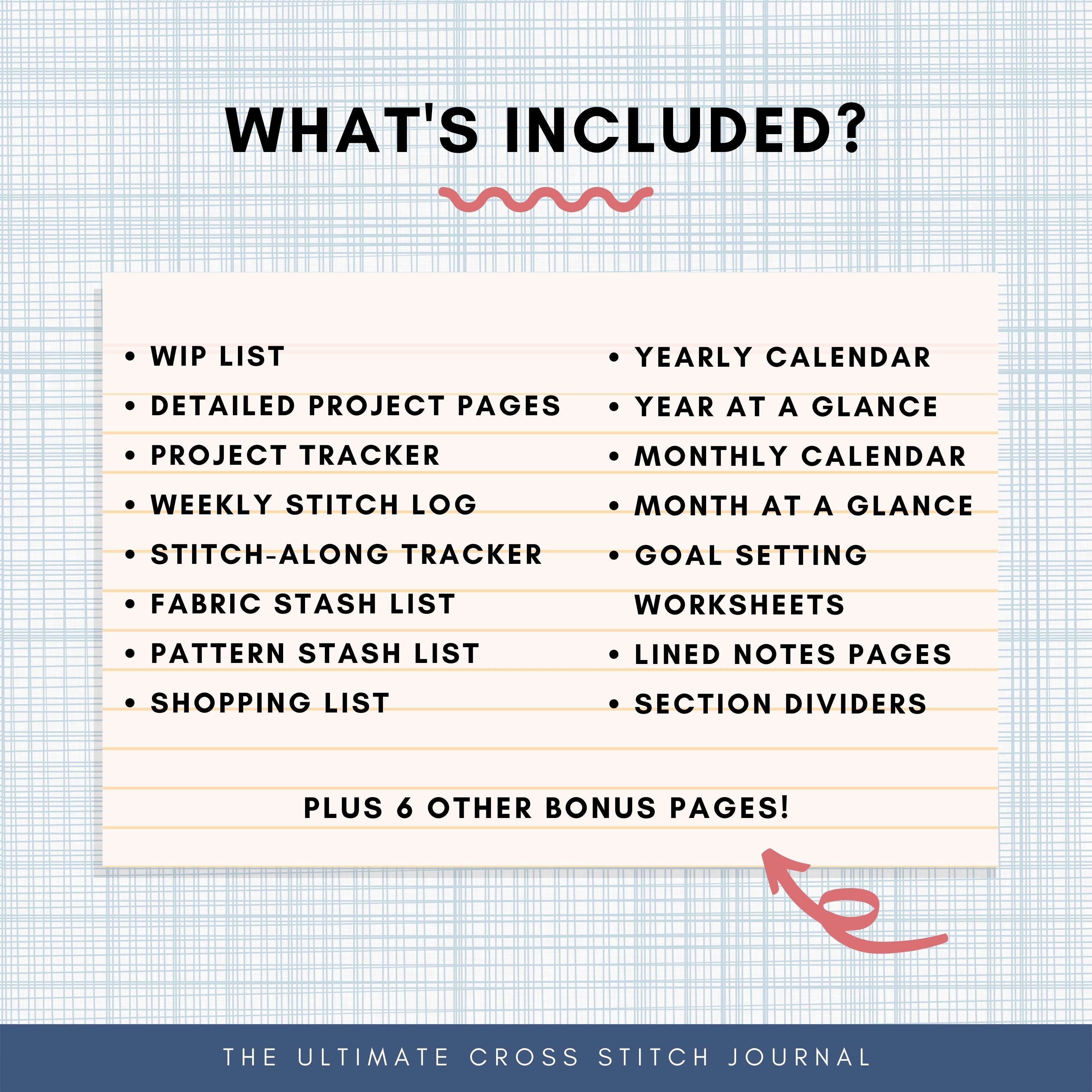 The Ultimate Cross Stitch Planner and Journal - Organize Your Embroidery Projects with Ease | Perfect for Needlework Enthusiasts & Crafters