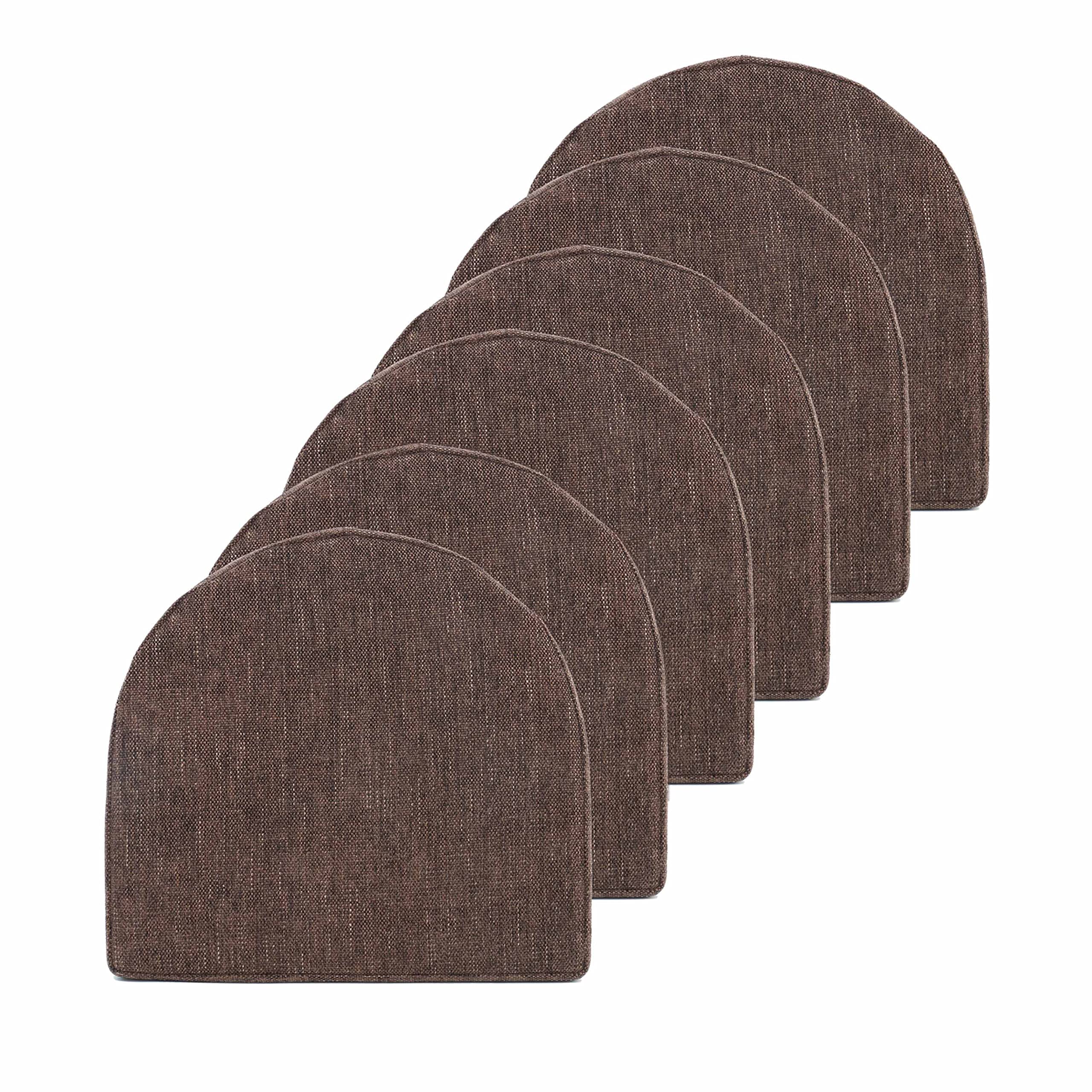 Sweet Home Collection Chair Cushions - 100% High Density Memory Foam Seat Pads (17