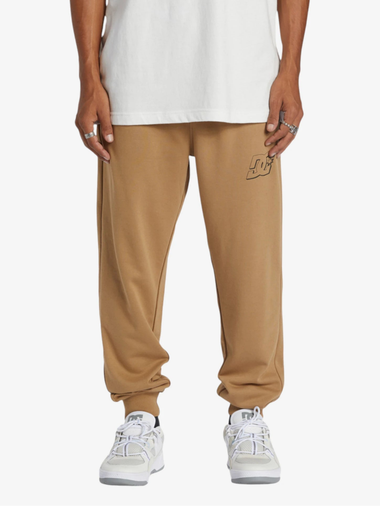 DC Hampden Brown Jogger Pants for Men - Comfortable Casual Sweatpants for Running, Gym, Lounge & Everyday Wear