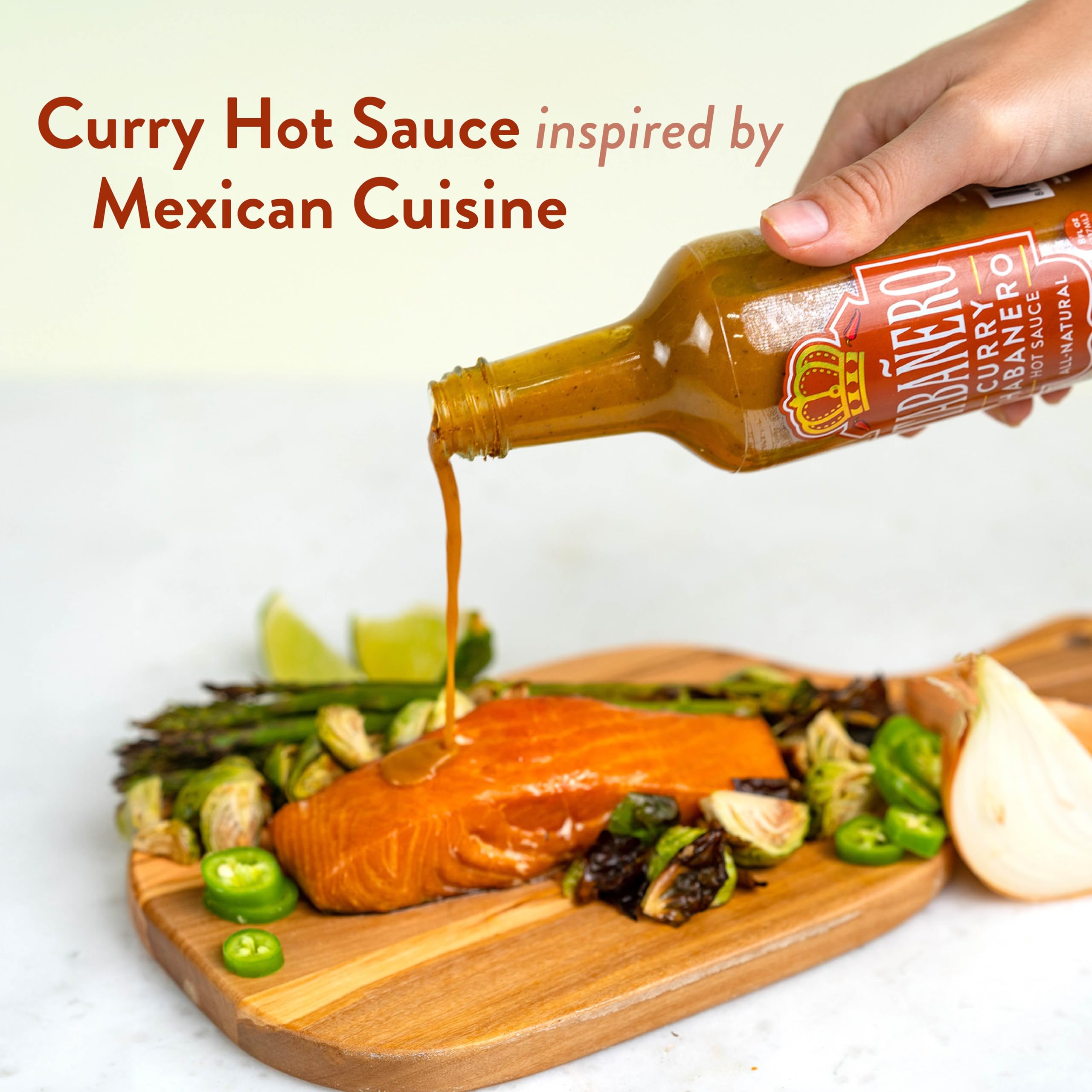 **Tabañero Habanero Hot Sauce - All Natural, Gluten Free, Low Sodium, Vegan & Kosher - Made in USA - 6-Pack (8 Oz Bottles) - Perfect for Tacos, Wings & Spicy Recipes**