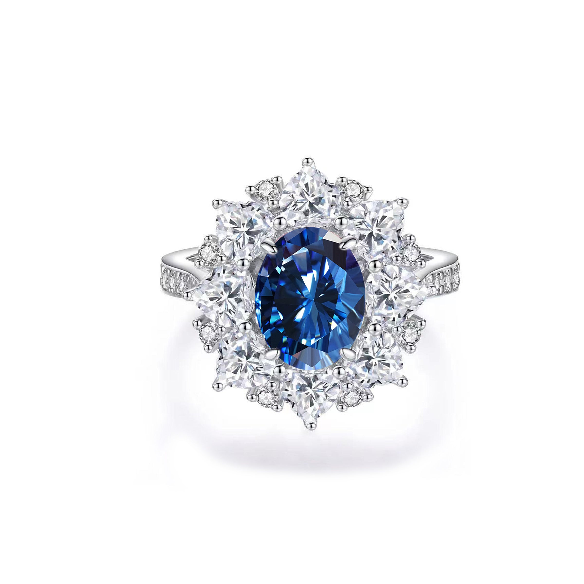Celestial Ember: Oval Cut Moissanite Ashes Ring for Cremation Jewelry - Memorial Keepsake for Loved Ones | Perfect for Remembrance Ceremonies & Everyday Wear