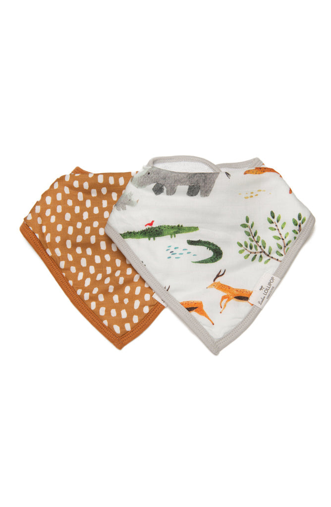 Loulou Lollipop Baby Bandana Bib Set - Soft Organic Cotton Drool Bibs for Newborns & Toddlers - Perfect for Feeding, Teething, and Everyday Use