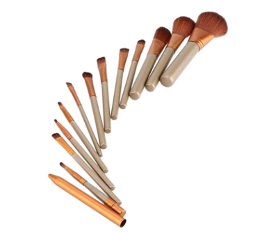 12-Piece Professional Makeup Brush Set with Iron Box - Soft Bristles for Foundation, Blending, Contouring - Perfect for Home, Travel & Professional Makeup Artists