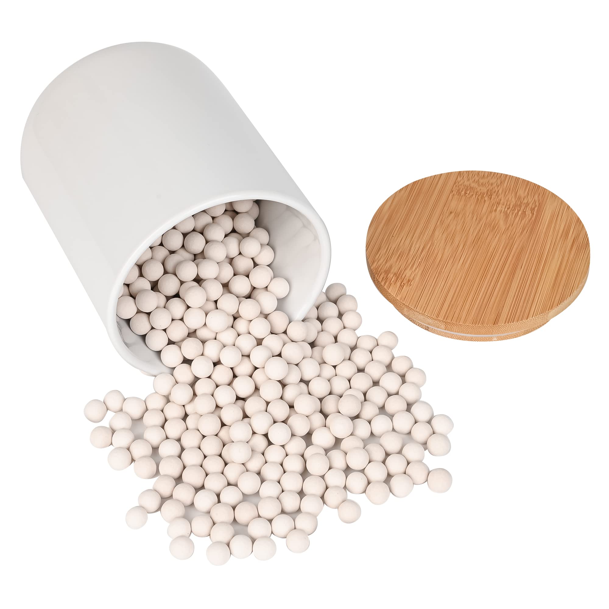 2.2LB Ceramic Pie Weights - 10mm Baking Beads for Perfect Pie Crusts - Includes Airtight Ceramic Storage Jar - Ideal for Blind Baking & Pastry Making