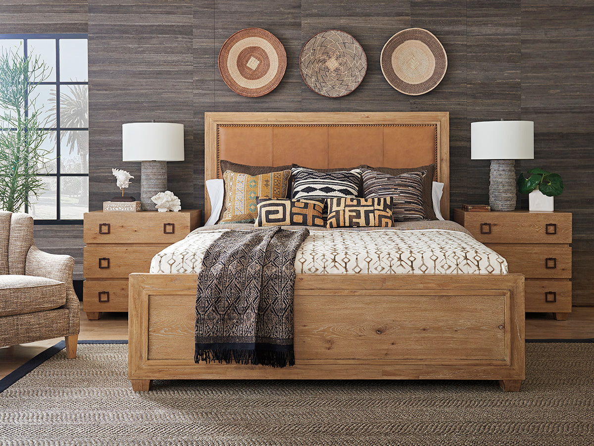 Antilles Upholstered Panel Bed King Size - 6/6 Newcastle Collection - Luxury Bedroom Furniture for Master Suite & Guest Room