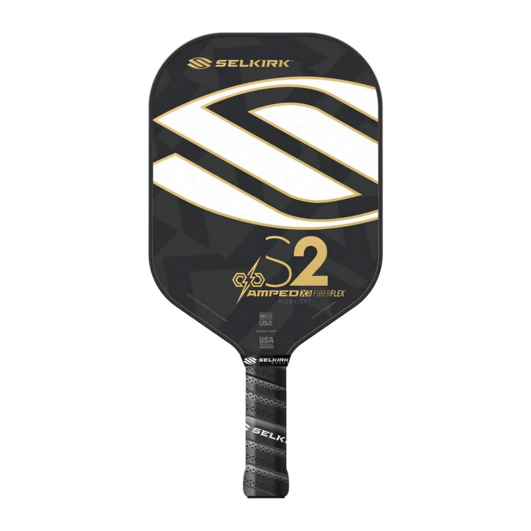 Selkirk AMPED S2 Midweight Pickleball Paddle - Premium Graphite Face & Polymer Core for Control & Power - Perfect for Indoor & Outdoor Games, Tournaments & Recreational Play