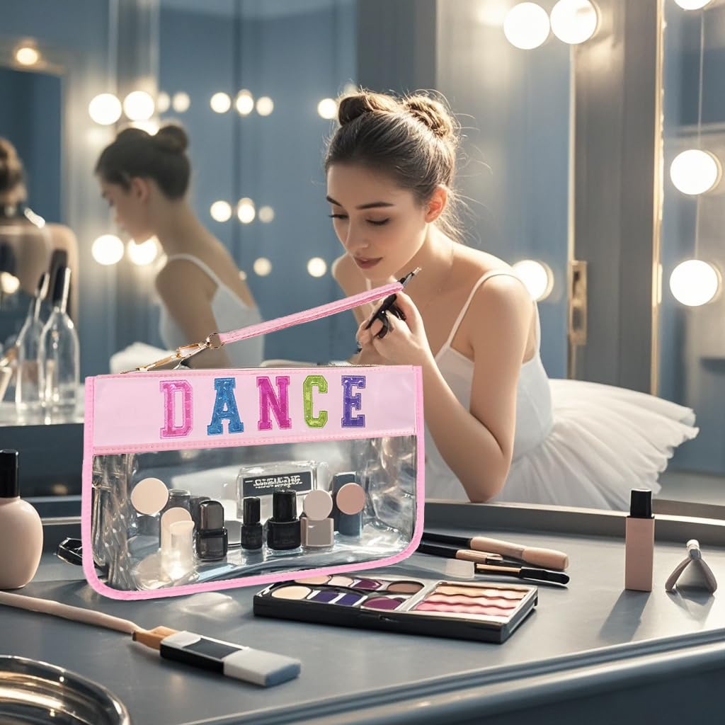 Dance Makeup Bag for Girls - Waterproof & Spacious Cosmetic Pouch for Ballet Recital, Dance Competition Essentials - Perfect Dance Recital Gift for Dancers (Ideal for Ballet, Jazz & Tap Classes)