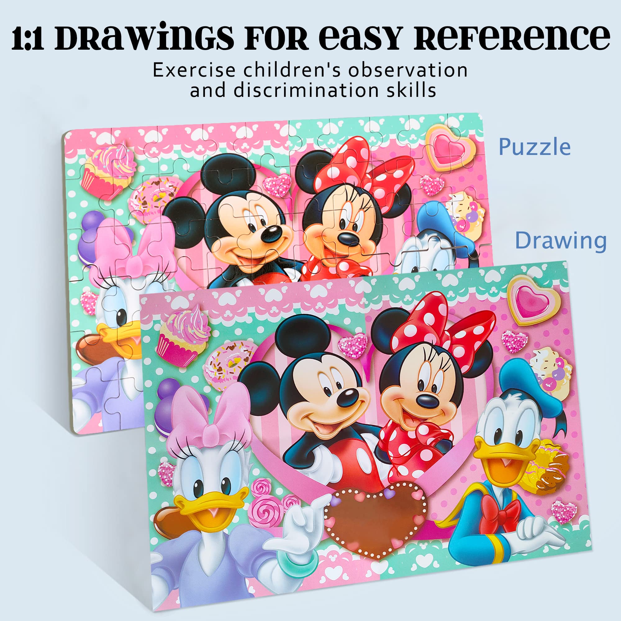 60-Piece Jigsaw Puzzles for Kids Ages 3-8 | Educational Puzzle Toys for Boys & Girls in Metal Box | Perfect Birthday Gifts & Classroom Learning Activities