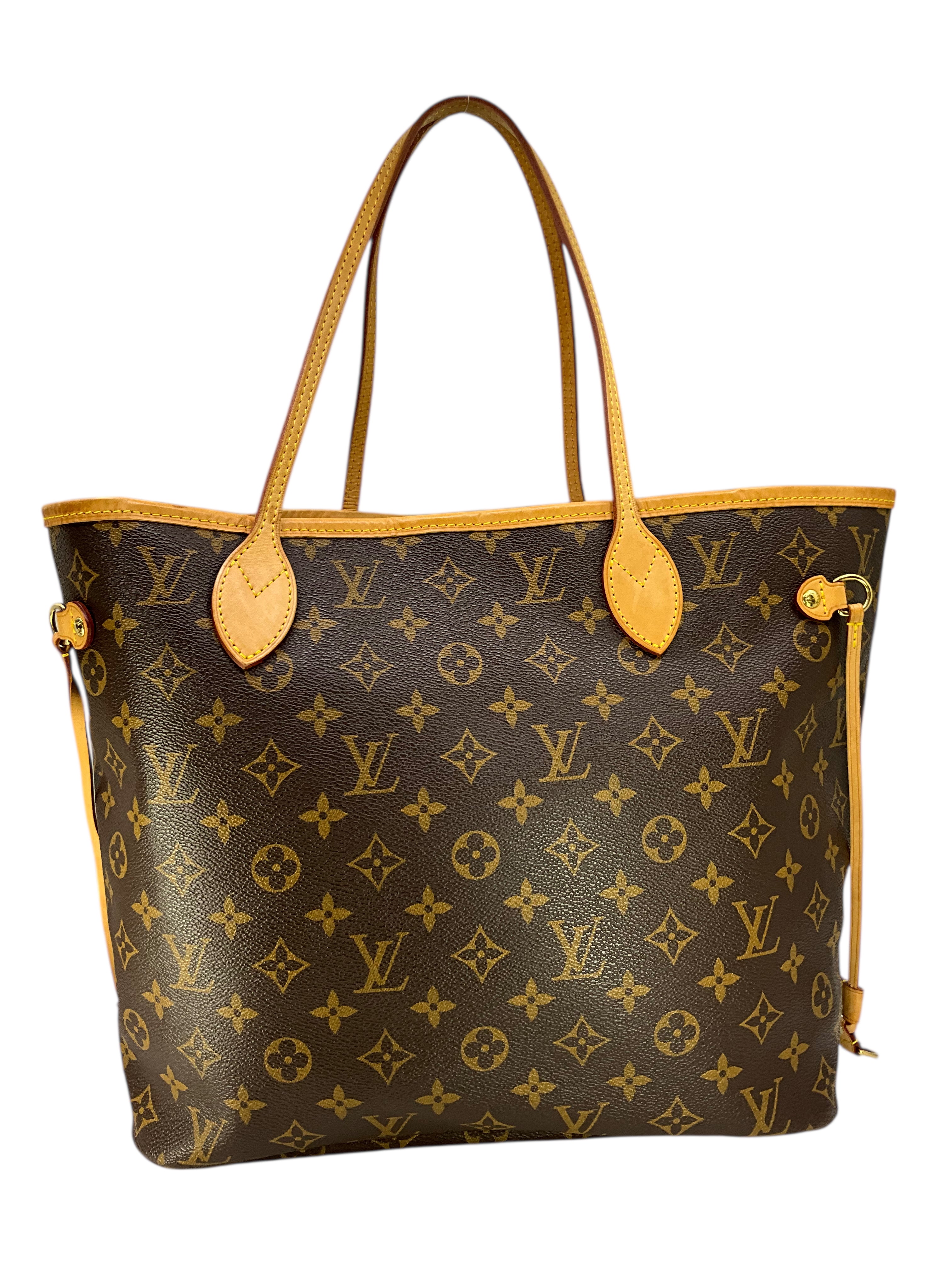 Louis Vuitton Neverfull MM Monogram Canvas Tote Bag - Luxury Designer Handbag for Women, Perfect for Work, Travel & Everyday Use