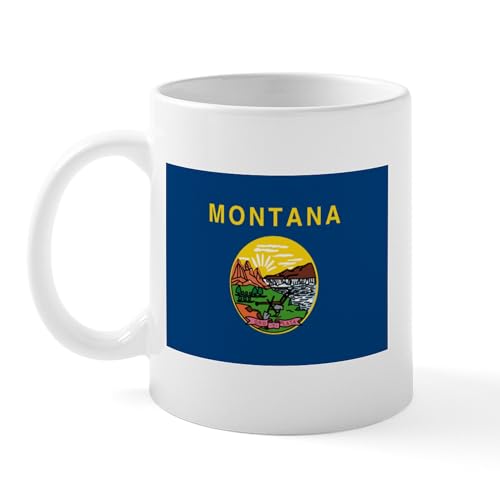 White - Montana Flag Mug
