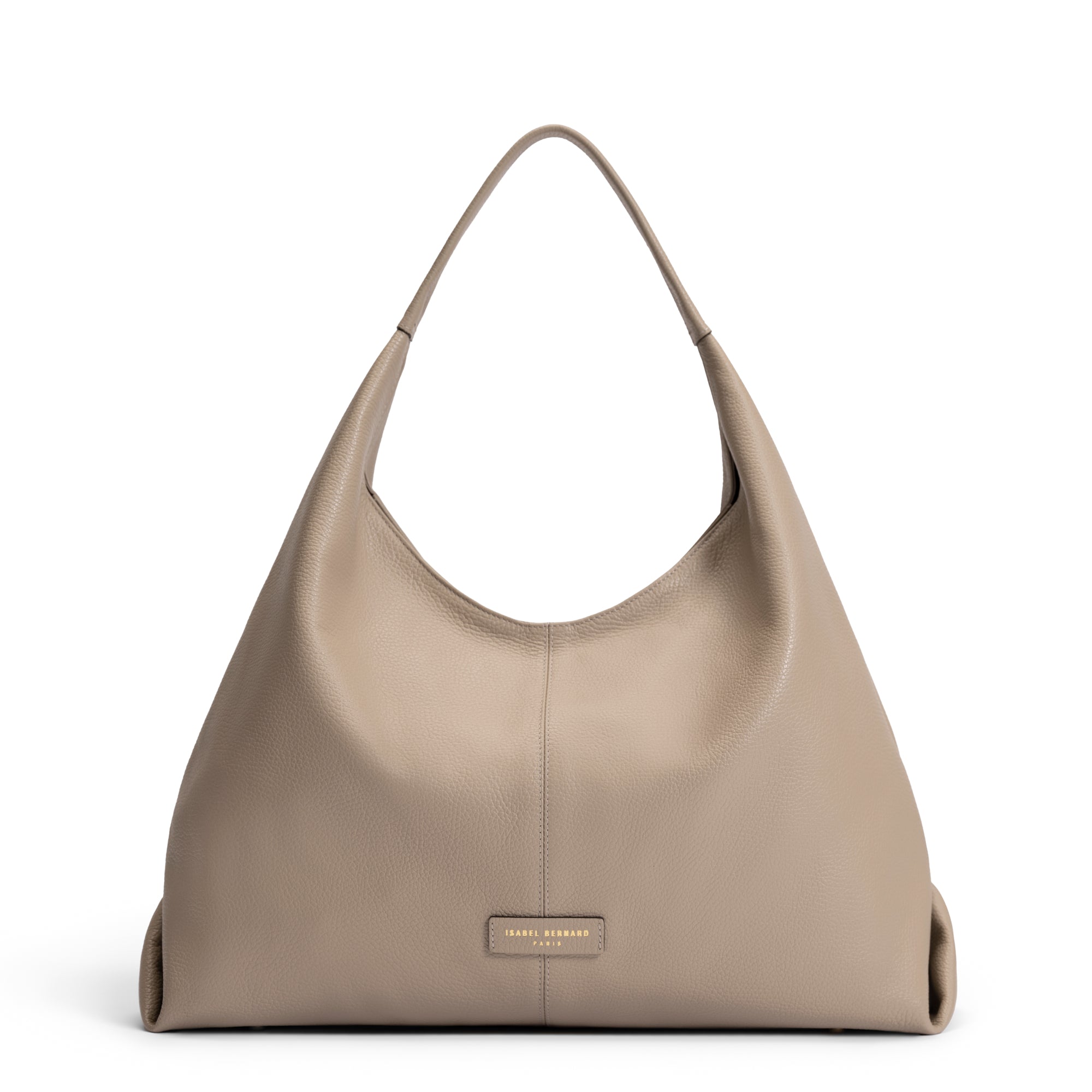 Honoré Grace Taupe Calfskin Leather Shoulder Bag for Women - Elegant & Durable Handbag for Work, Travel & Everyday Use