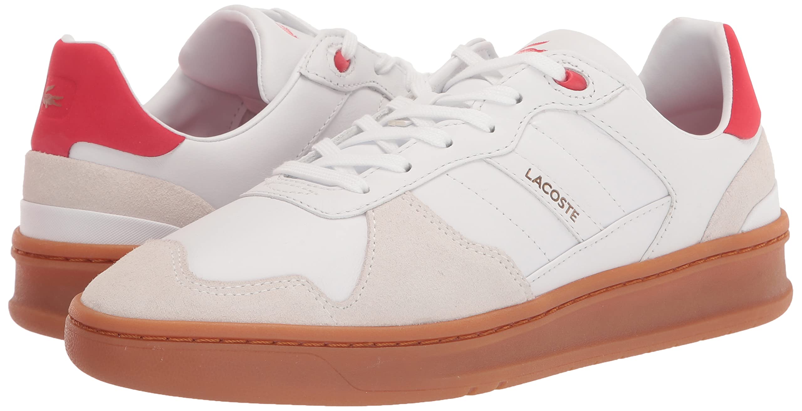 Lacoste Women's Perf-Shot Sneaker - Comfortable White Casual Shoes for Women | Perfect for Walking, Running & Everyday Wear