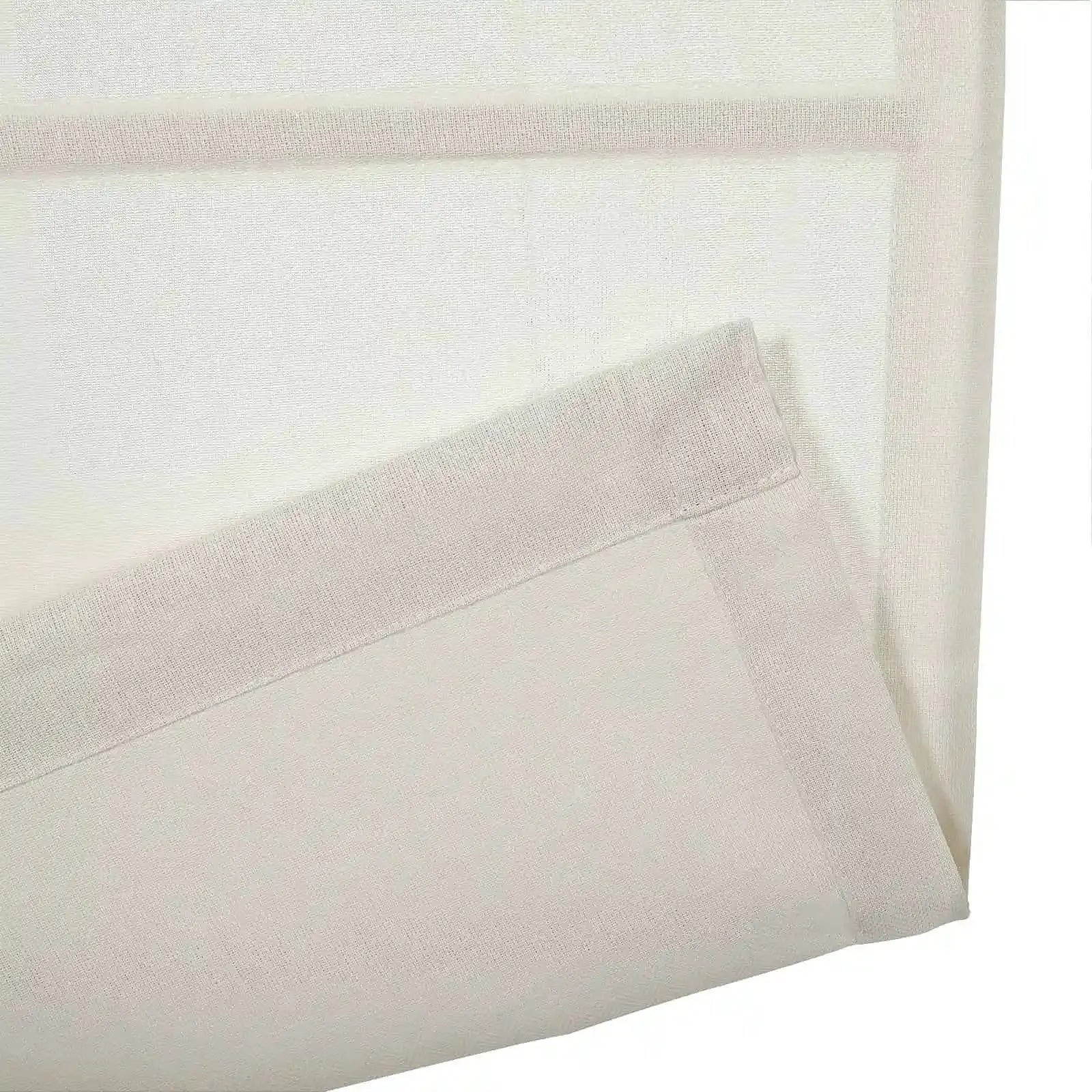 Ron Linen Cotton Herringbone Roman Shade - Cordless Window Treatment for Living Room, Bedroom & Office (Blackout/Sheer Options)