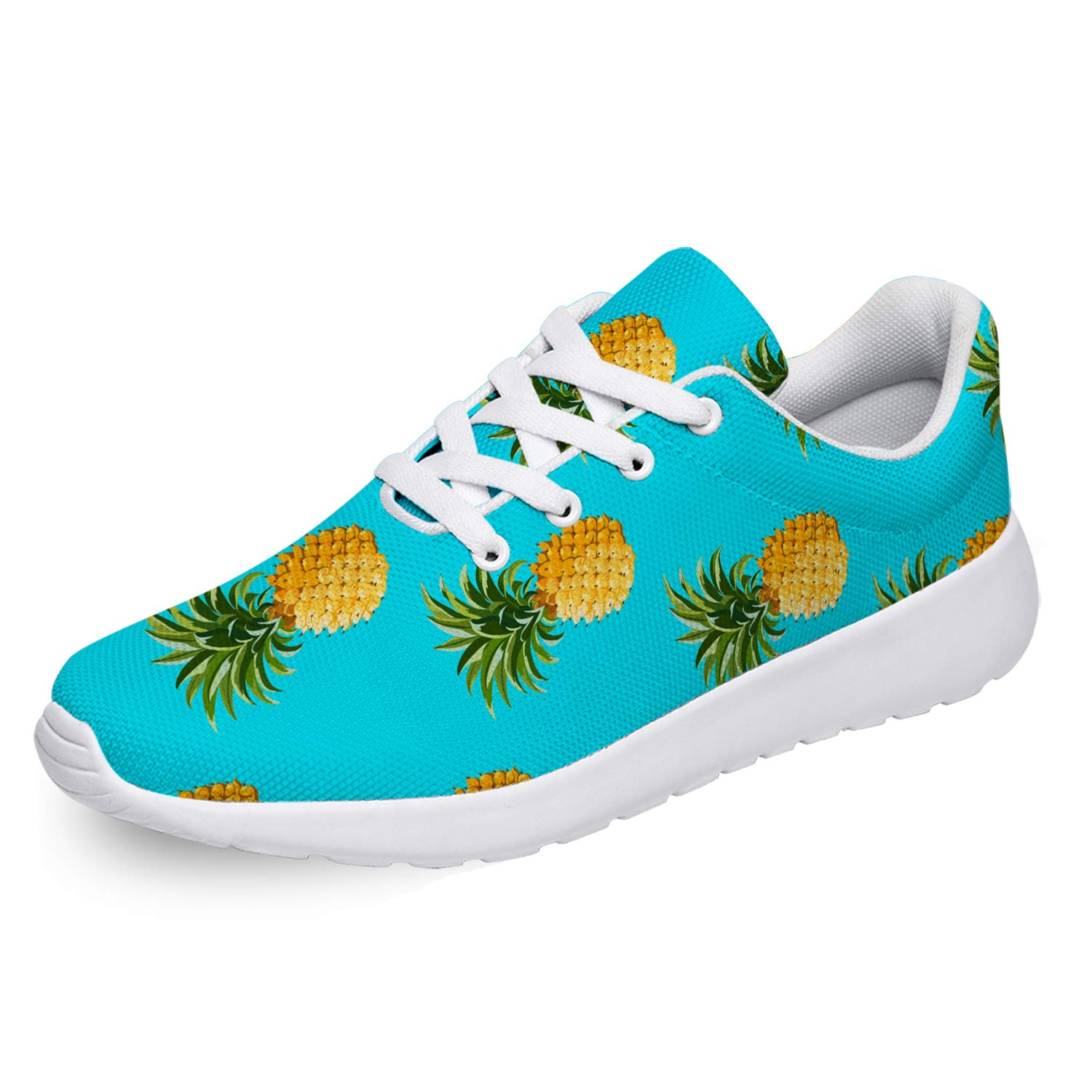Ciadoon Unisex Pineapple Running Shoes - Lightweight Comfortable Athletic Sneakers for Men & Women - Perfect for Jogging, Walking, Tennis & Gym Workouts - Great Gift Idea for Fitness Enthusiasts