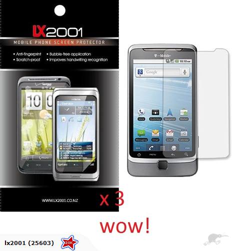 3 Pack HTC Desire Z Screen Protector - HD Clear Anti-Scratch Film with Bubble-Free Installation - Perfect for Daily Use, Gaming & Outdoor Activities