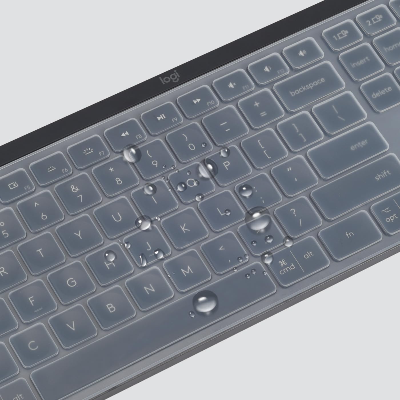 Logitech MX Keys S & MX Keys Wireless Keyboard Cover - Ultra Thin Clear Keyboard Skin Protector for Dust & Spill Protection | Perfect for Office, Home & Travel Use