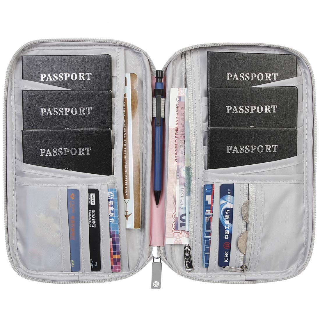 **VanFn Passport Wallet & Foldable Duffle Bag Set - Lightweight Travel Tote, Gym Bag & Weekend Luggage for Men & Women | Perfect for Airports, Gym, Sports & Outdoor Adventures**