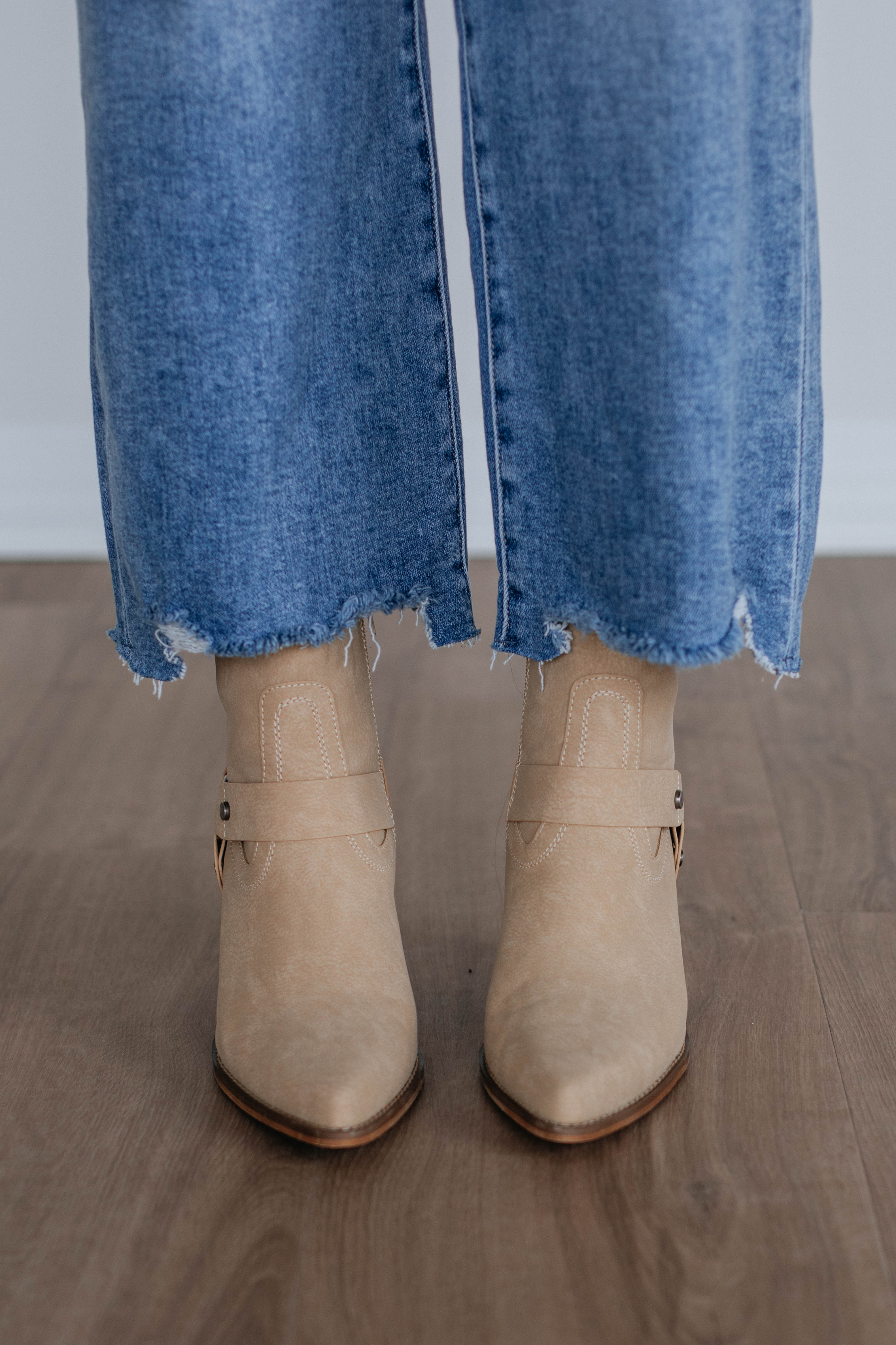 Here For A Good Time Boots in Taupe - Stylish & Comfortable Women's Ankle Boots for Casual Outings & Fall Fashion