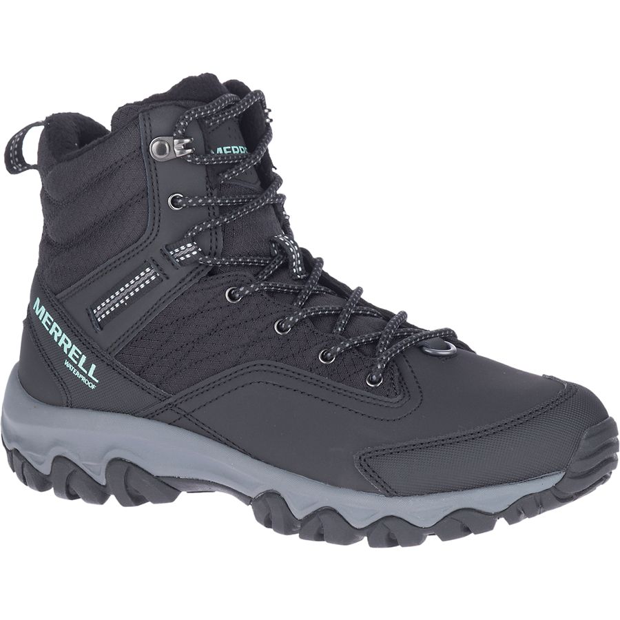 Merrell Thermo Akita Mid WP Women's Waterproof Winter Hiking Boots - Warm & Comfortable for Snow, Ice & Cold Weather Outdoor Adventures