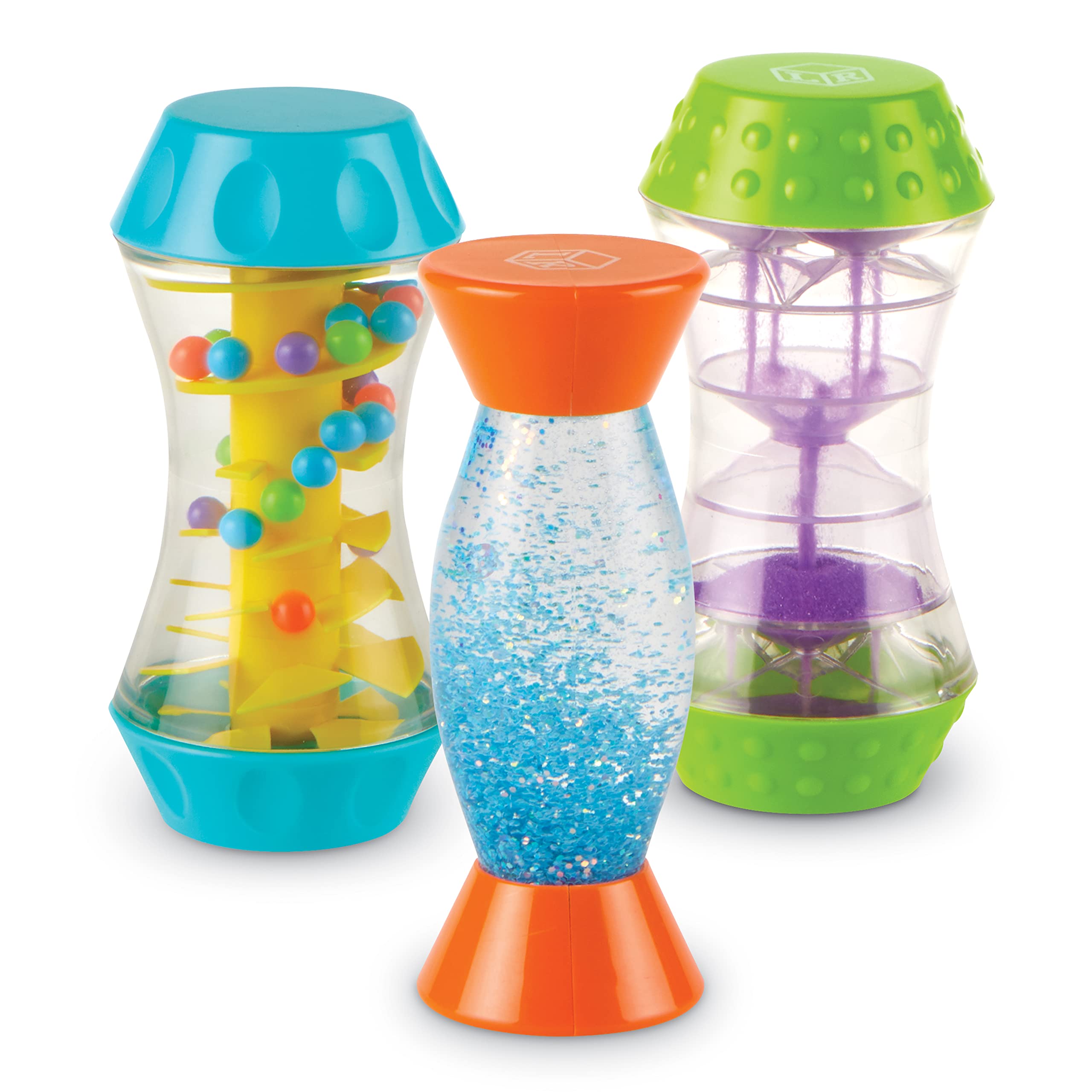 Learning Resources Sensory Trio Fidget Tubes - 3-Piece Fine Motor Skills Toys for Toddlers & Kids Ages 3+ | Stress Relief, Speech Therapy, Autism Sensory Tools | Perfect for Classroom, Travel & Easter Gifts