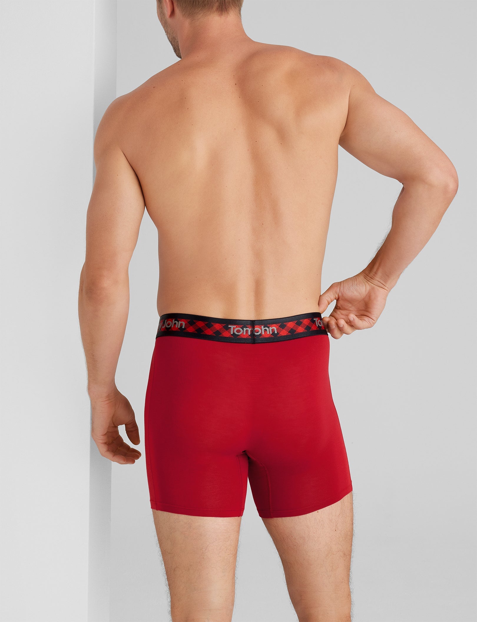 Second Skin Mid-Length Boxer Briefs - 6 Pack - Ultra Soft & Breathable Men's Underwear for All-Day Comfort - Perfect for Workout, Running & Daily Wear