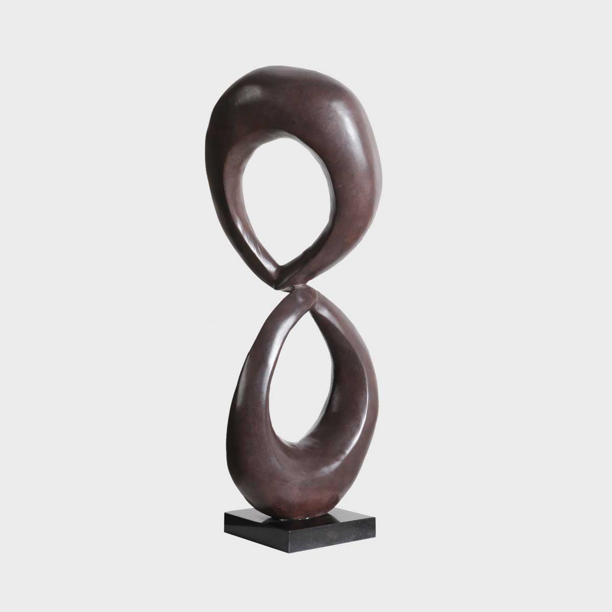 Bordeaux Patina Bronze Sculpture - Handcrafted Art Deco Statue for Home & Office Decor | Perfect for Living Room, Garden & Gift Giving