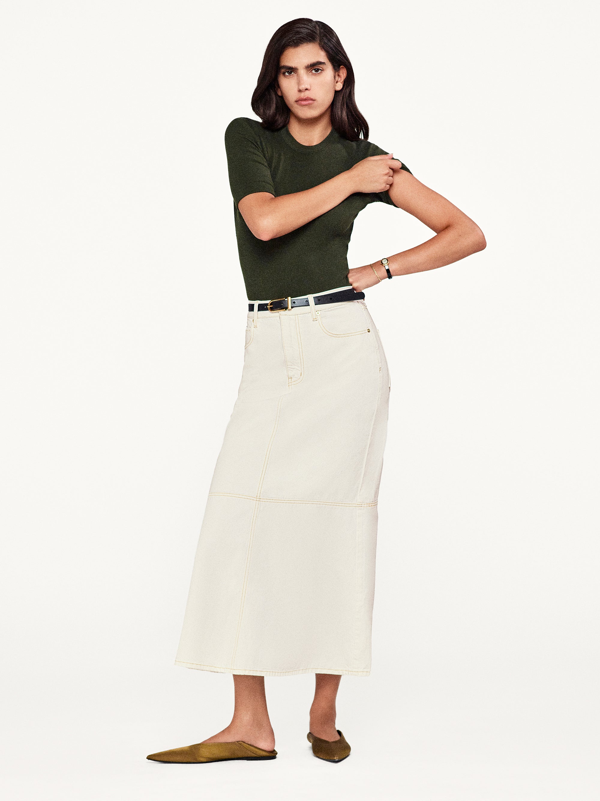 Flounce Skirt for Women | Natural Clean Style | Perfect for Casual Outings, Beach Vacations & Summer Fashion