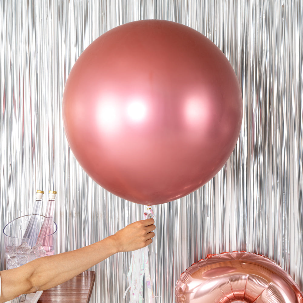 Balloonify Metallic Pink Latex Balloons - 36 Inch Large Party Balloons (10 Count Box) for Birthday Decorations, Baby Showers & Wedding Parties