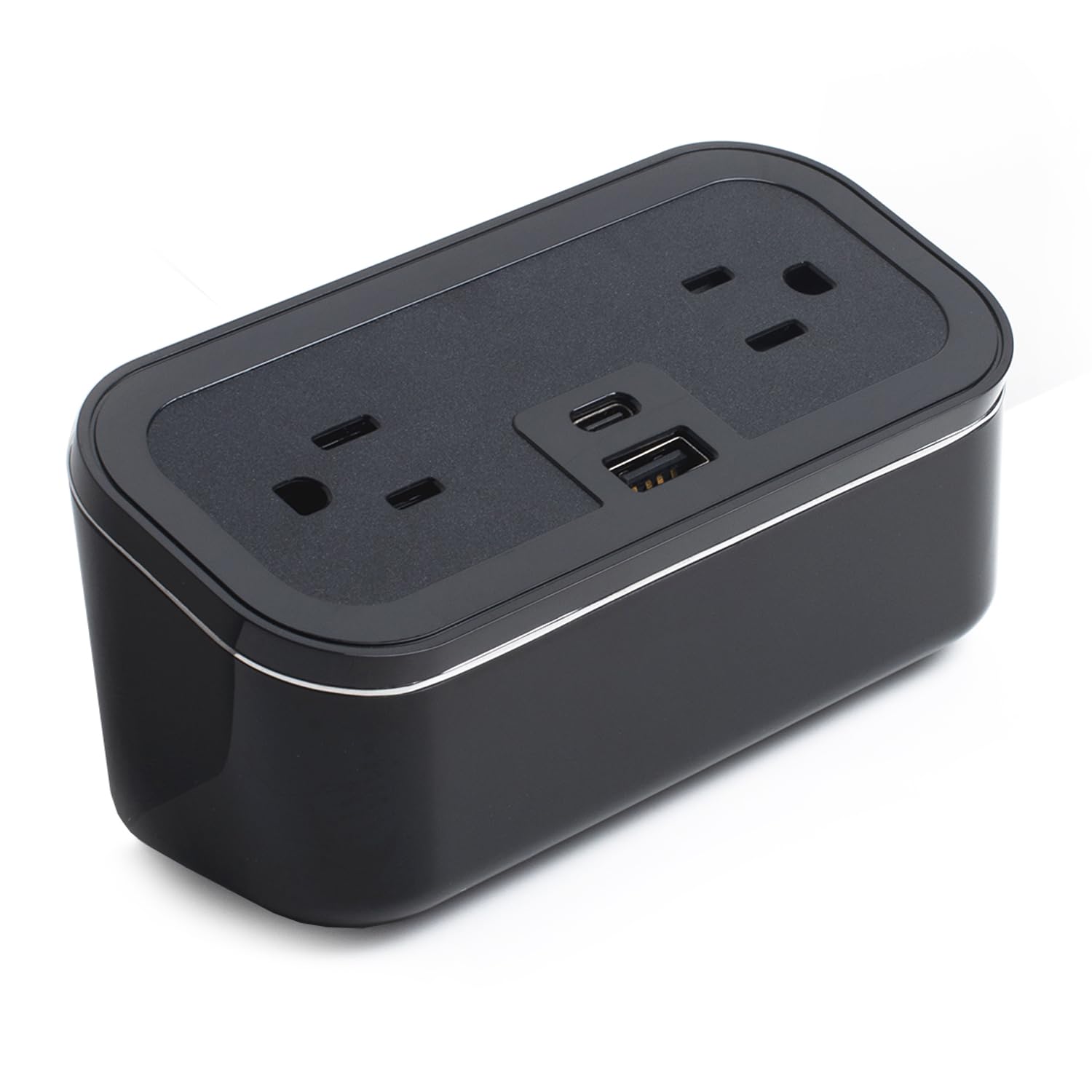 Brandstand CubieMini - 2 Outlet Wall Charger with 1 USB-A & 1 USB-C Port, Tamper Resistant for Home & Office Use - Perfect for Travel, Hotels and Workspaces