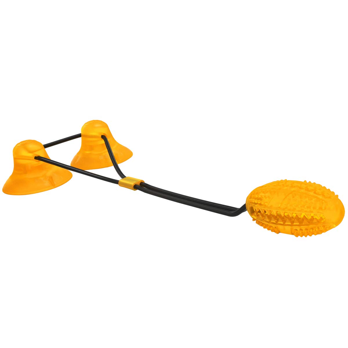 Durable Suction Cup Dog Chew Toy - Self-Playing Rubber Rope Toy for Large Dogs & Puppies, Teething Relief & Dental Health - Perfect for Indoor Play, Training, and Solo Entertainment