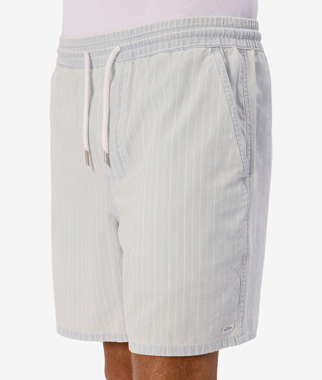 San Jose Drawcord Shorts - Bleach Wash White | Casual Summer Shorts for Men, Beachwear & Lounge Comfort