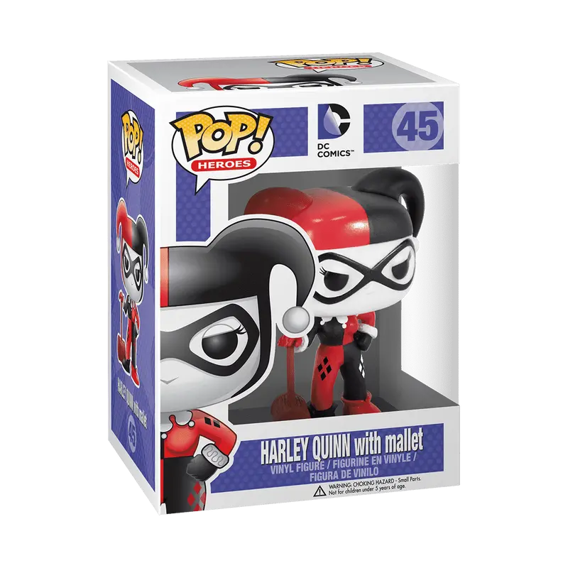 Funko POP! Harley Quinn with Mallet (Classic) - DC Comics Collectible Vinyl Figure - Perfect for Display, Gifts & Comic Book Fans