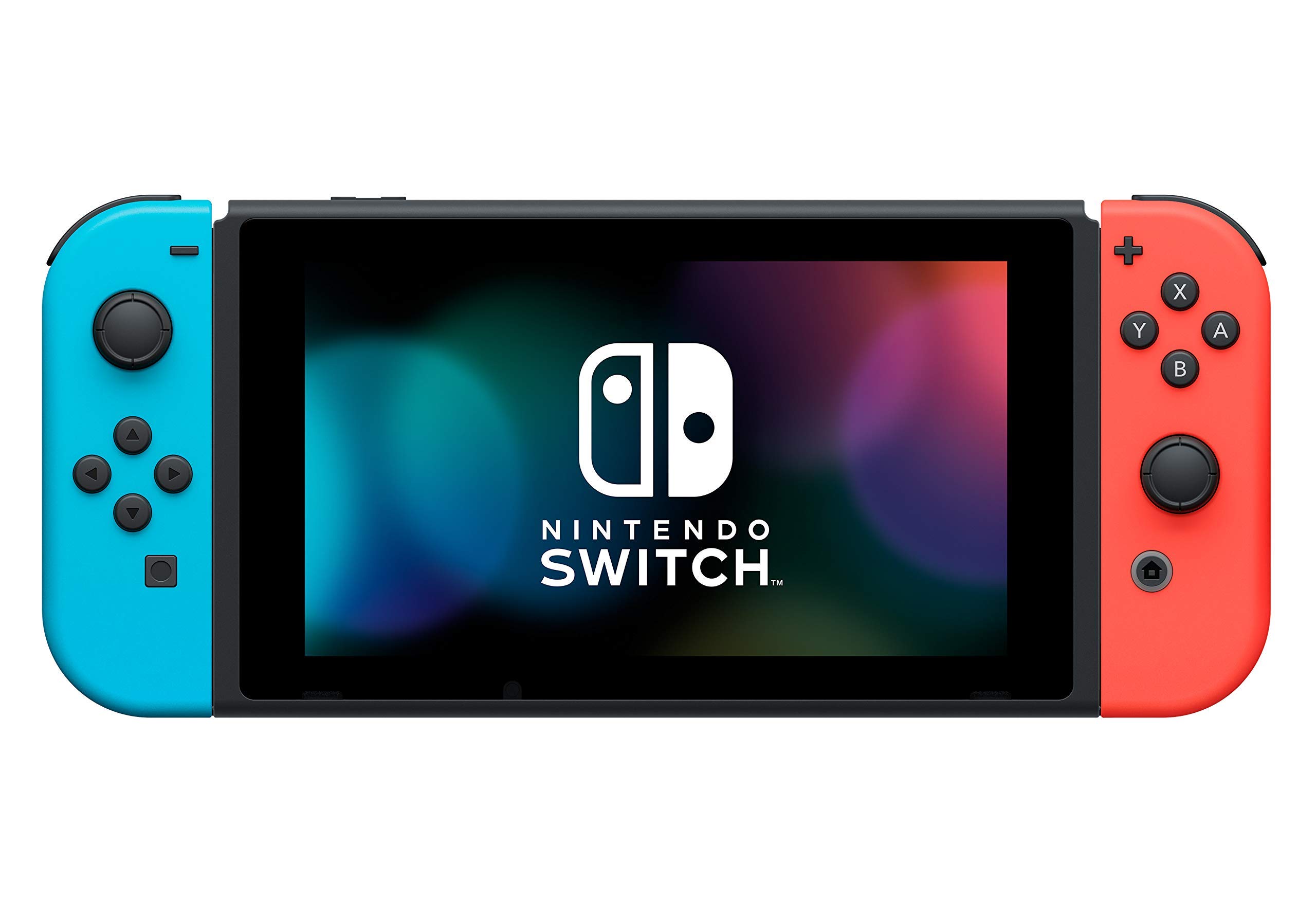 Nintendo Switch V2 Game Console - Black (HAC-001(-01)) with OEM Blue/Red Joy-Con (Renewed) | Portable Gaming System for Home & Travel | Perfect Gift for Gamers