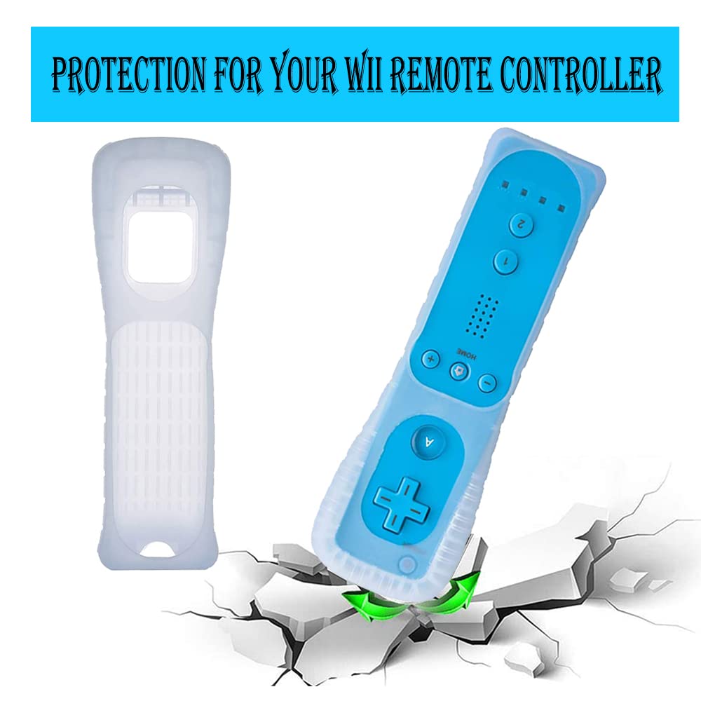 Upgraded Wii Remote Controller 2-Pack - Wireless for Wii & Wii U (Red/Blue) - Perfect for Gaming & Family Fun