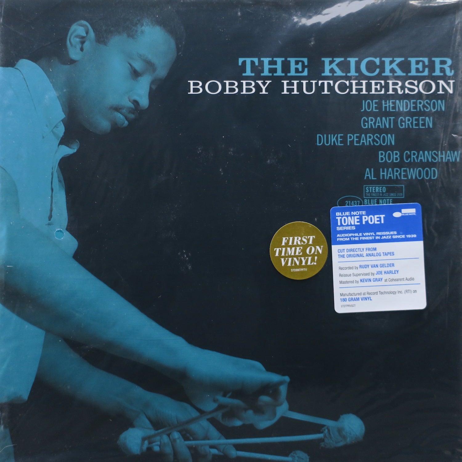 BOBBY HUTCHERSON 'The Kicker' BLUE NOTE TONE POET 180g Vinyl LP - Jazz Vinyl Record for Audiophiles & Collectors - Perfect for Home Listening & Music Enthusiasts