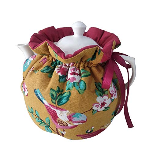 Printed Cotton Tea Cozy for Teapots - Insulated Tea Pot Cover to Keep Warm & Dust-Free - Decorative Kitchen Accessories for Home Use (C14) | Perfect for Afternoon Tea, Coffee Breaks & Cozy Kitchen Decor