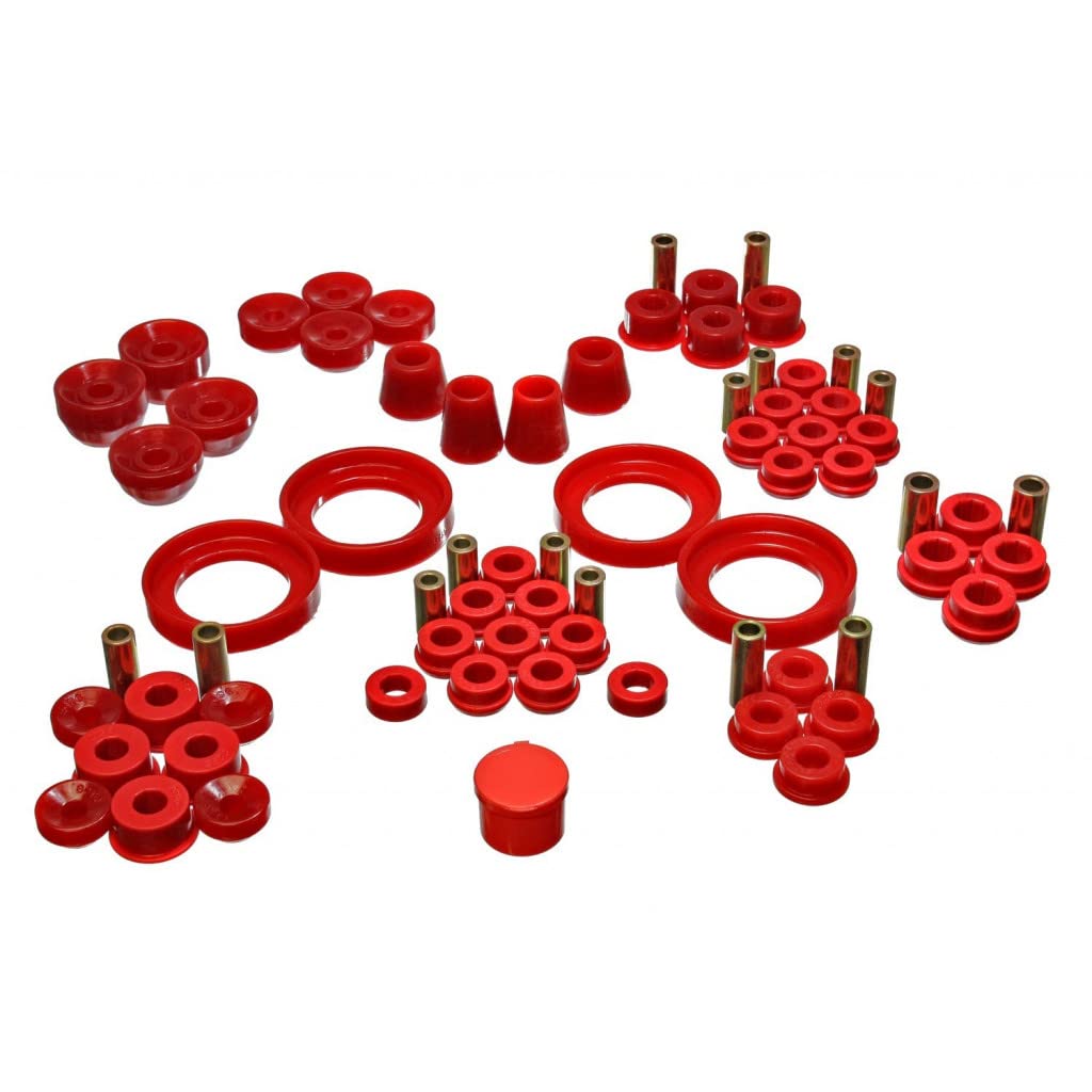 Energy Suspension Hyper-Flex Master Bushing Kit for 1992-1996 Honda Prelude - Red (16.18106R) | Performance Suspension Upgrade for Smooth Ride & Handling