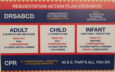 DRSABCD First Aid Training Cards - Essential for Public Safety & Emergency Response | Perfect for CPR Classes, Workplace Safety, and First Aid Certification Courses
