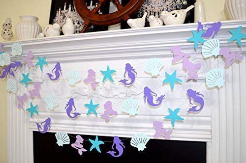 Mermaid Party Decorations - Under the Sea Party Supplies in Teal, Purple & Blue | Mermaid Baby Shower & Birthday Party Decor | Perfect for Ocean Theme Events, Kids Birthday Parties & Baby Showers