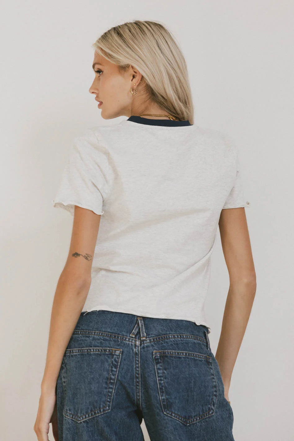 Florence Lettuce Edge Tee - Women's Trendy Lace Trim T-Shirt | Perfect for Casual Outfits, Summer Wear & Layering