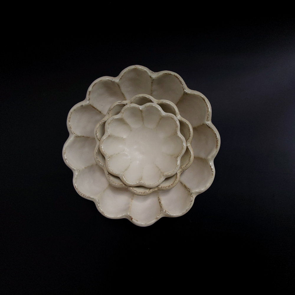 Rinka Bowl - 10.5 cm Ceramic Rice Bowl Set of 4 (4 Colors) - Perfect for Asian Cuisine, Soup, Salad & Home Dining