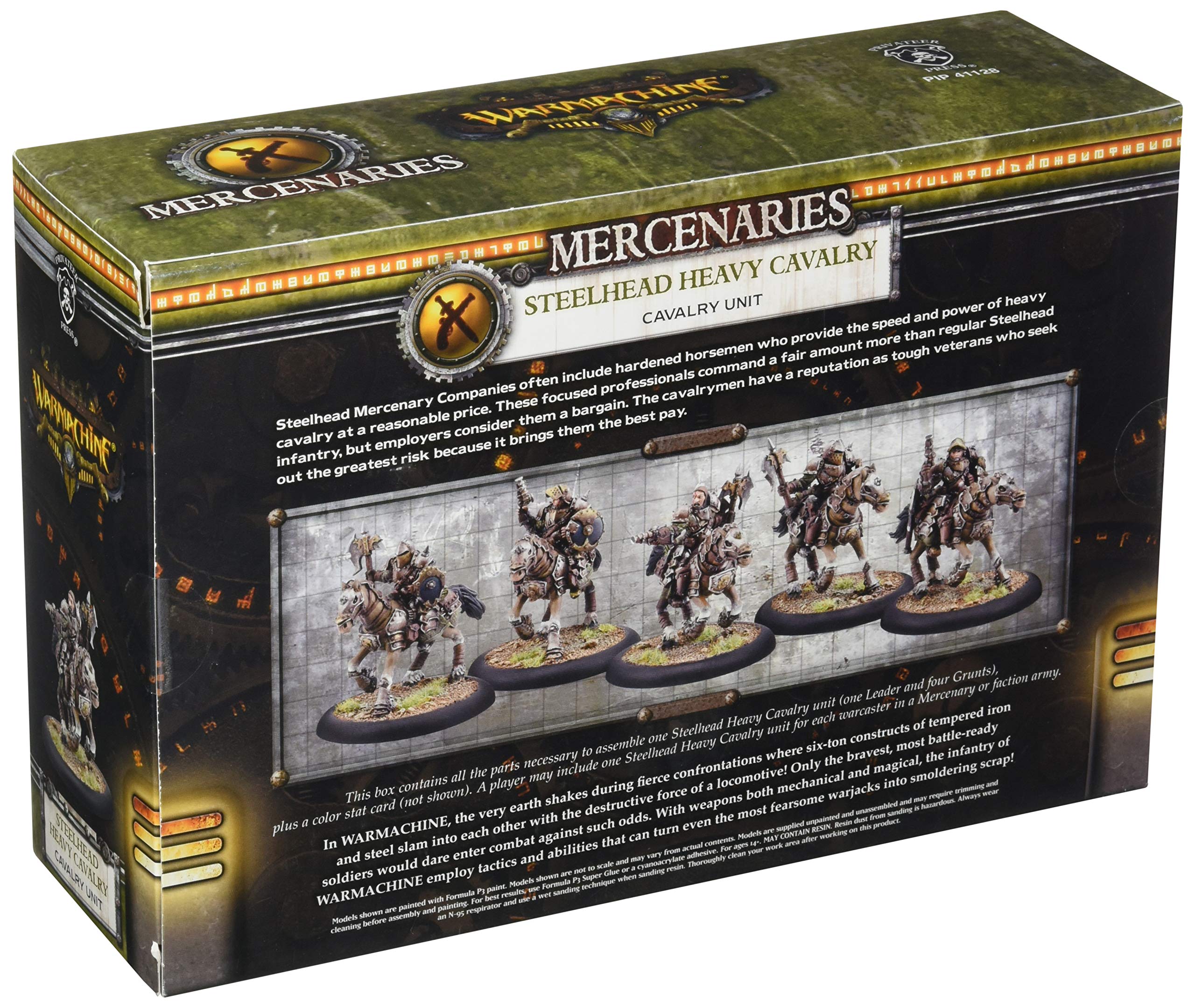 Privateer Press War Machine Mercenaries Steelhead Heavy Cavalry Kit - Tabletop Wargaming Miniatures for Fantasy Battles | Perfect for War Machine & Hordes Game Scenarios