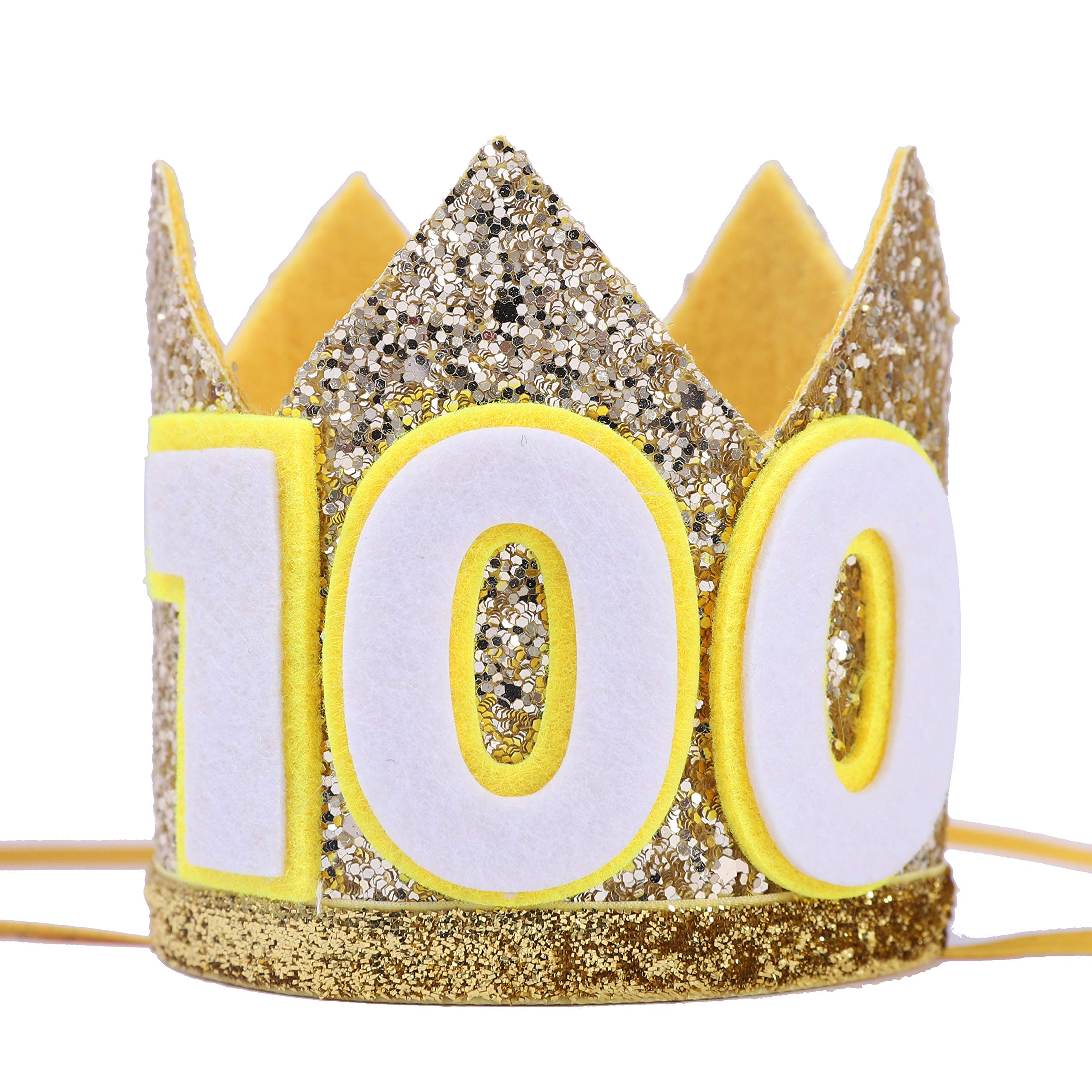 Birthday Crown Hats for Kids & Adults - Sparkly Birthday Party Headbands with Glitter Decorations - Perfect for Birthday Celebrations, Princess Parties & Photo Props