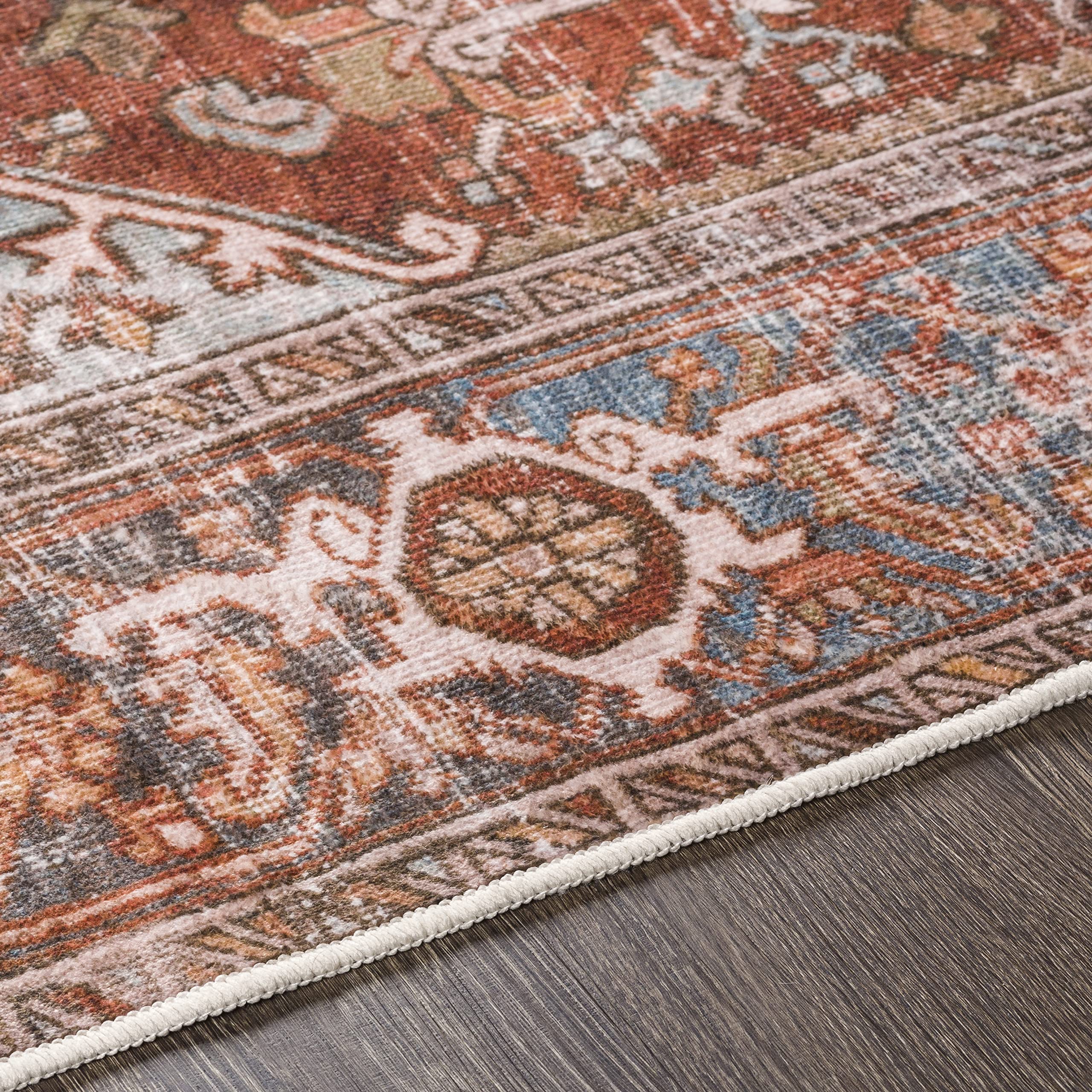 Livabliss Stacia Washable Oriental Area Rug 3'6