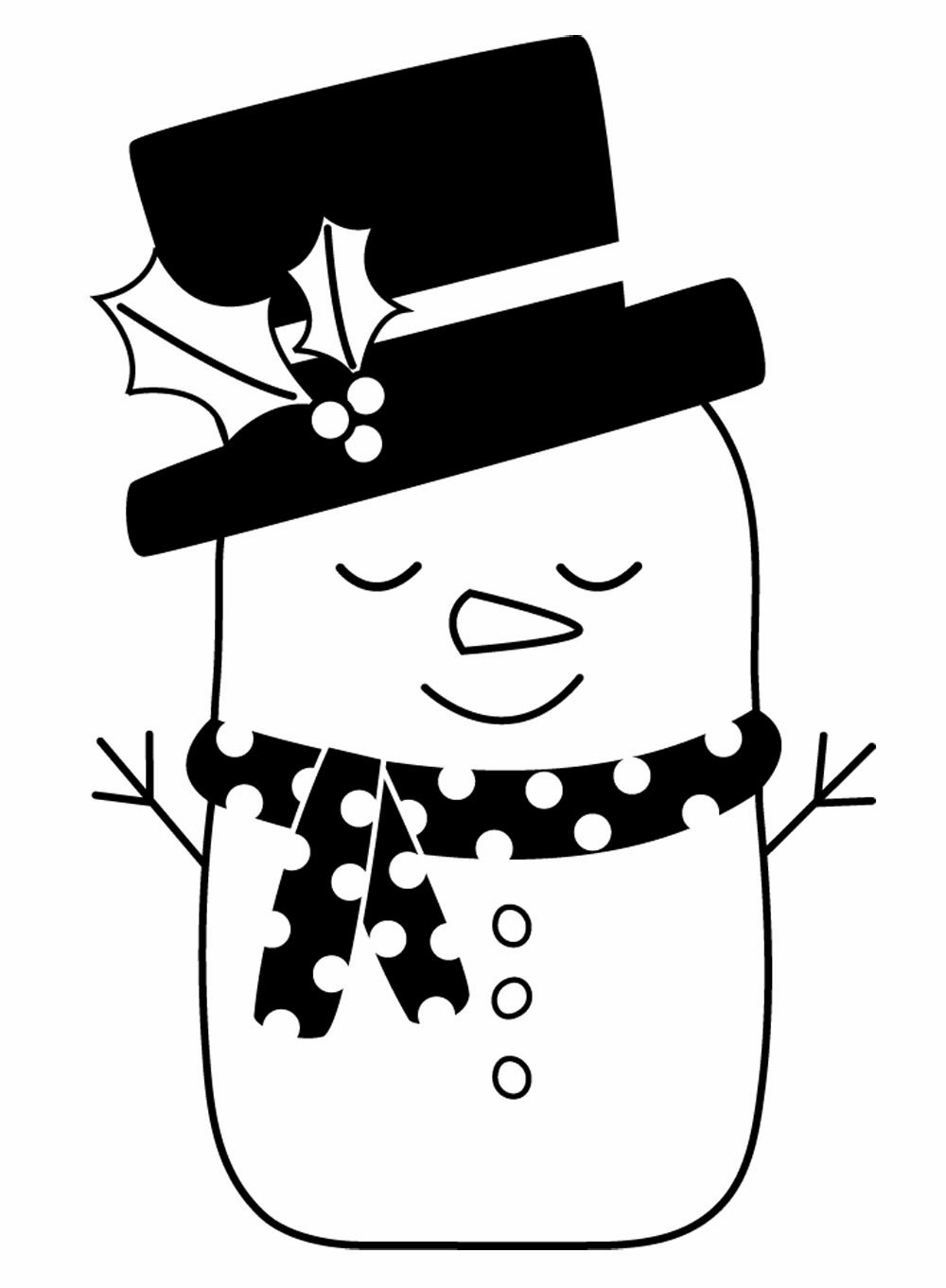 Hero Arts Sleeping Snowman Woodblock Rubber Stamp - Christmas Card Making, Scrapbooking & DIY Holiday Crafts