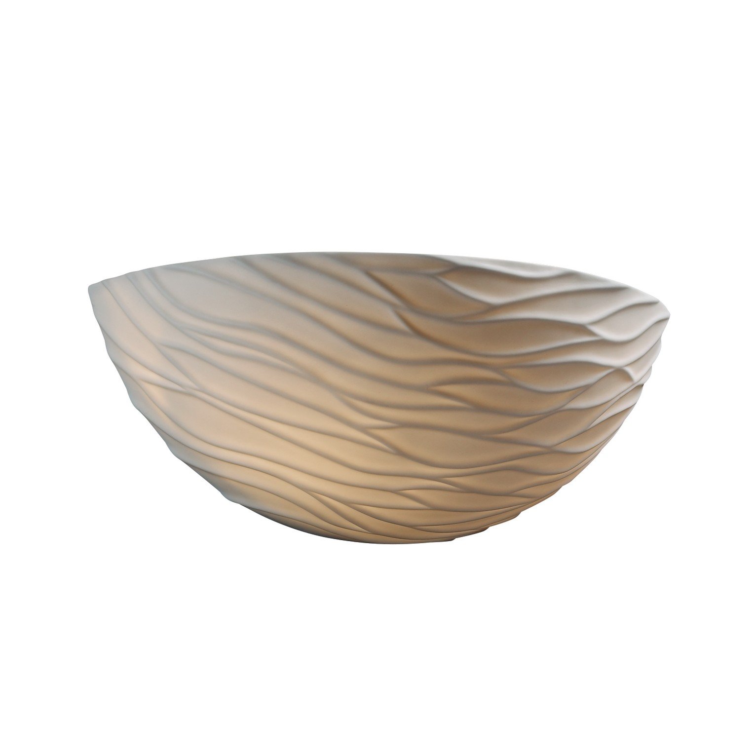 Justice Design Group Limoges 1-Light Wall Sconce with Waves Translucent Porcelain Shade - Elegant Bathroom Vanity Lighting or Bedroom Wall Decor