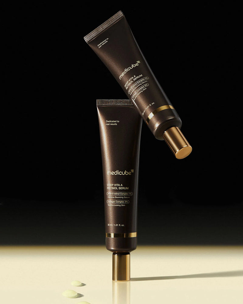 Medicube Deep Vita A Retinol Serum for Anti-Aging & Wrinkles - Korean Skincare Treatment for Night Use & Fine Line Reduction
