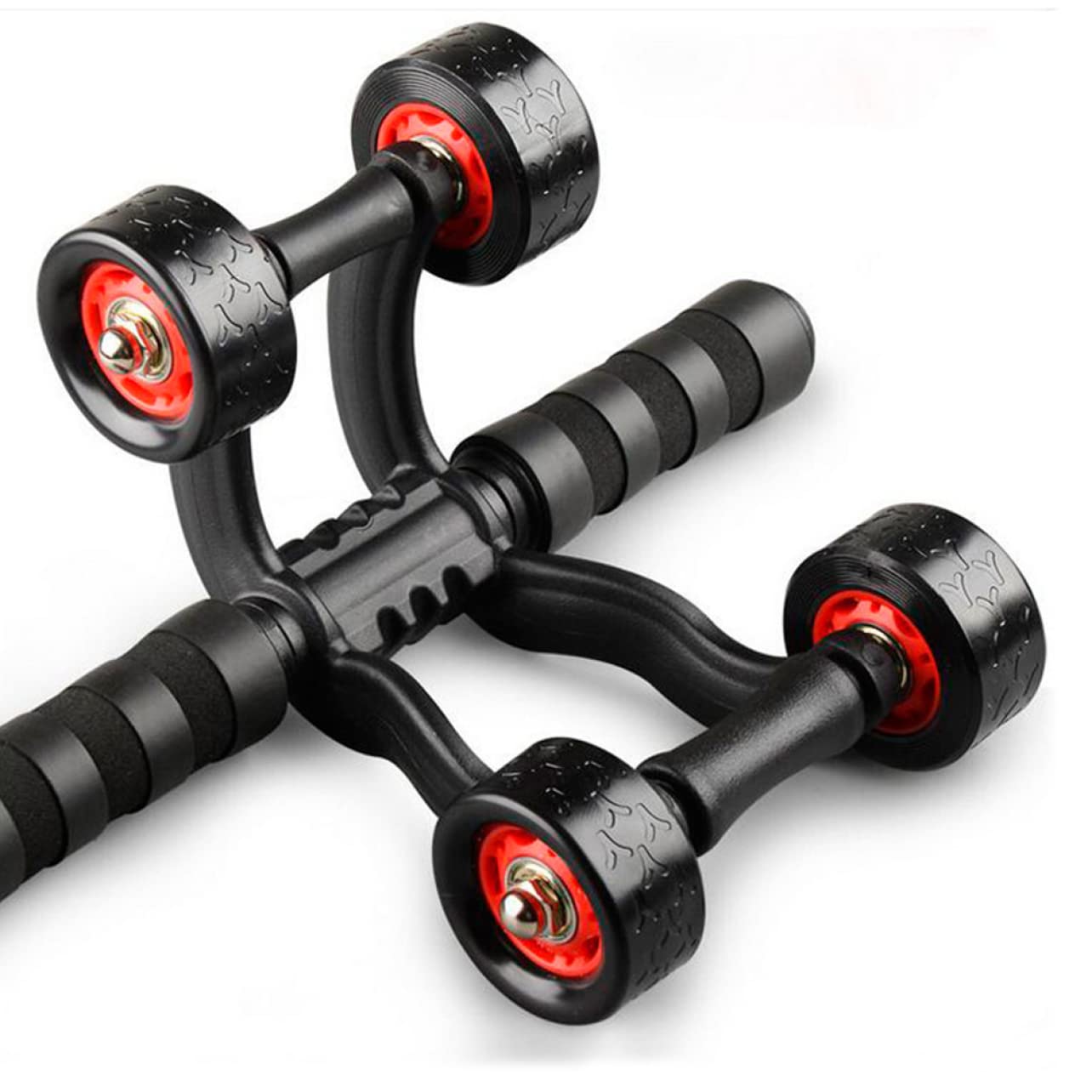 Obelunrp 4-Wheel Ab Roller for Core Workouts - Abdominal Exercise Wheel for Men & Women - Home Gym Equipment for Abs Training - Perfect for Home, Office & Fitness Enthusiasts