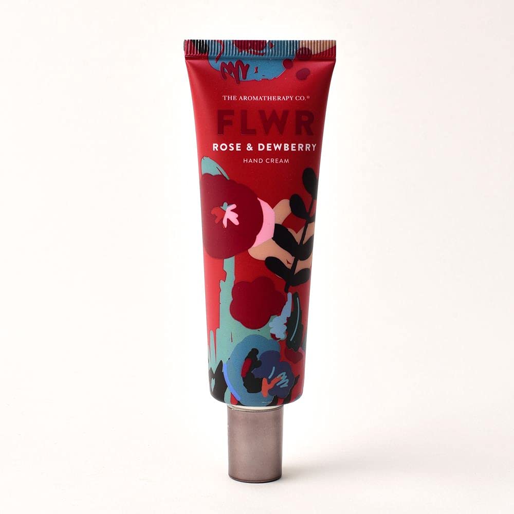 FLWR Hand Cream 50ml - Rose & Dewberry Scented Moisturizer for Dry Skin | Hydrating & Nourishing Hand Care | Perfect for Office, Travel & Gift Giving
