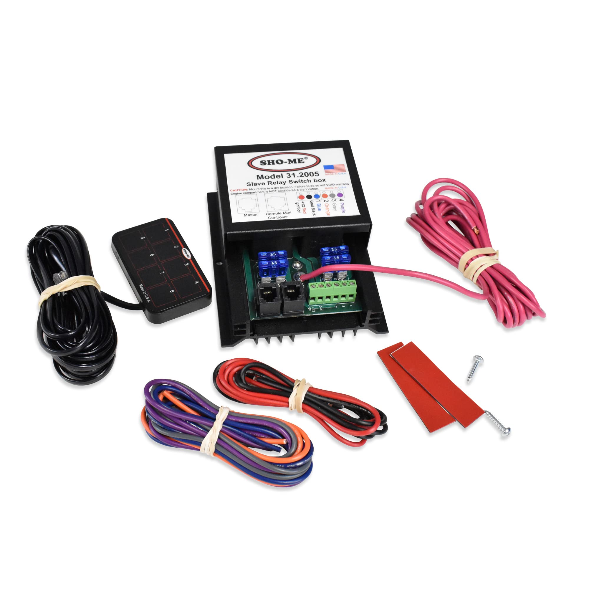 A'BLE Sho-Me 4 Function Undercover Switch Box - Multi-Purpose Electrical Control Panel for Home, Office & Industrial Use